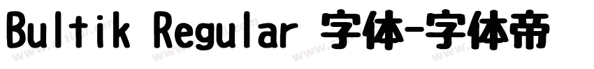 Bultik Regular 字体字体转换